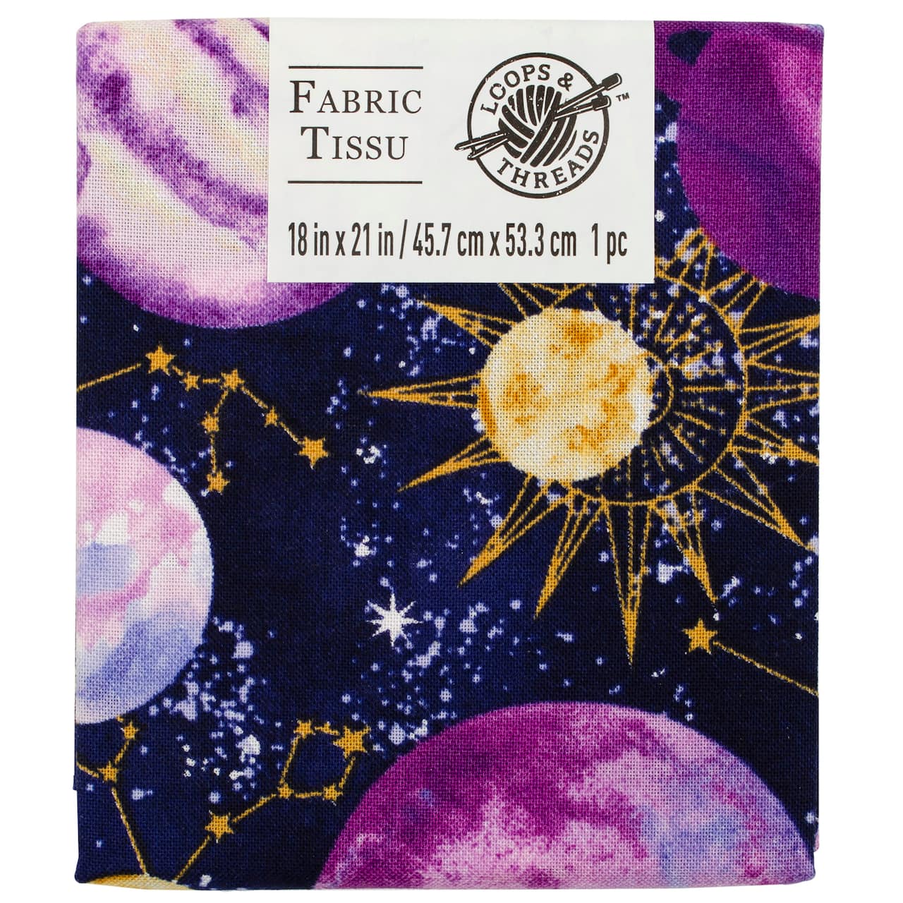 Purple Space Cotton Fabric Bundle by Loops &#x26; Threads&#x2122;